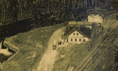 Hradsko - nádraží a hospoda U Řehořků, 1900-1915